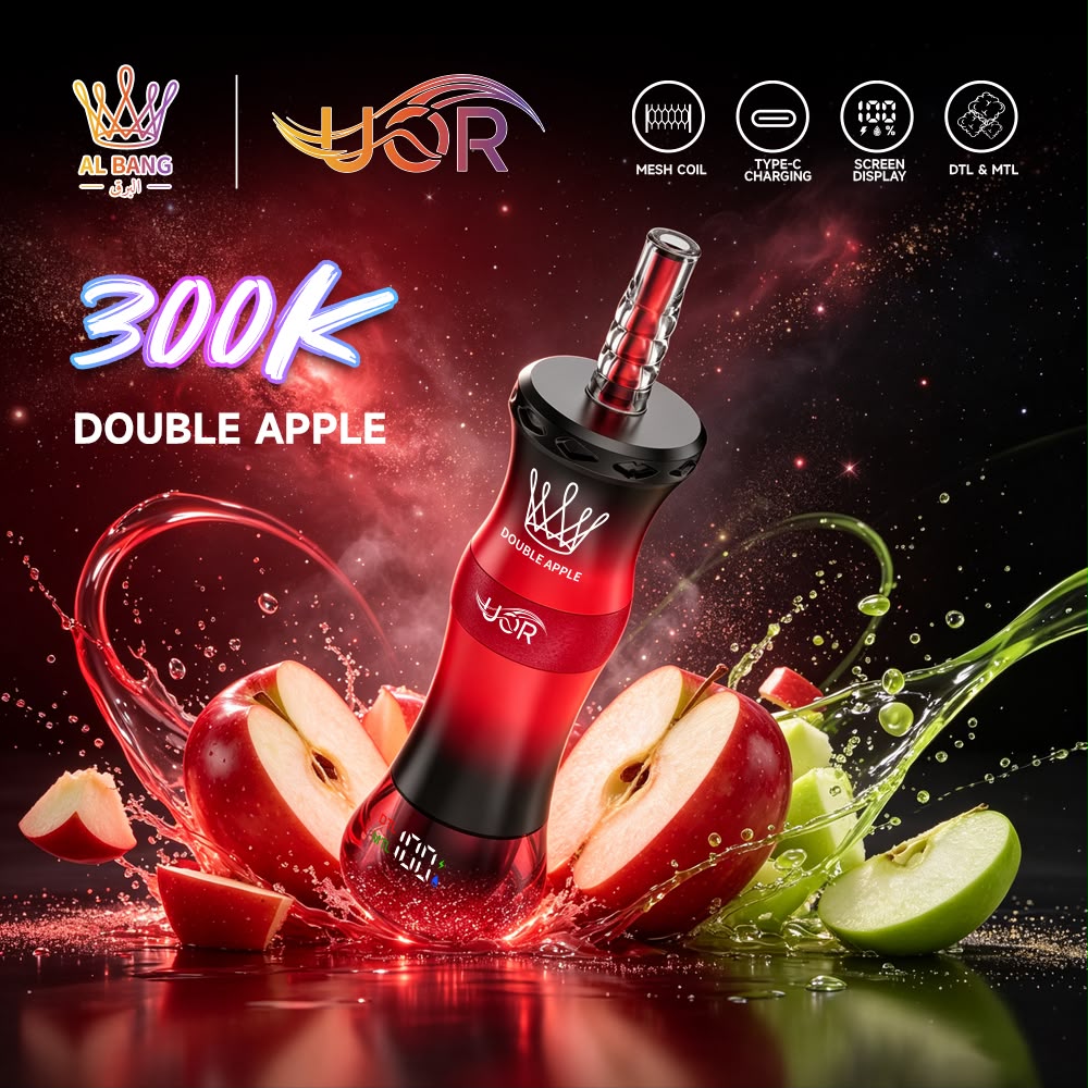 Pod desechable Noor 300K sabor Double Apple